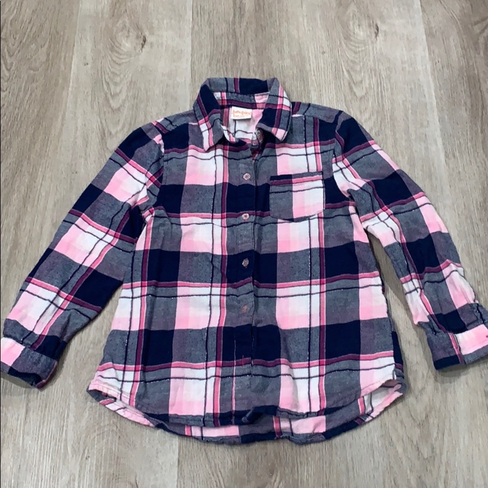 Flannel plaid top